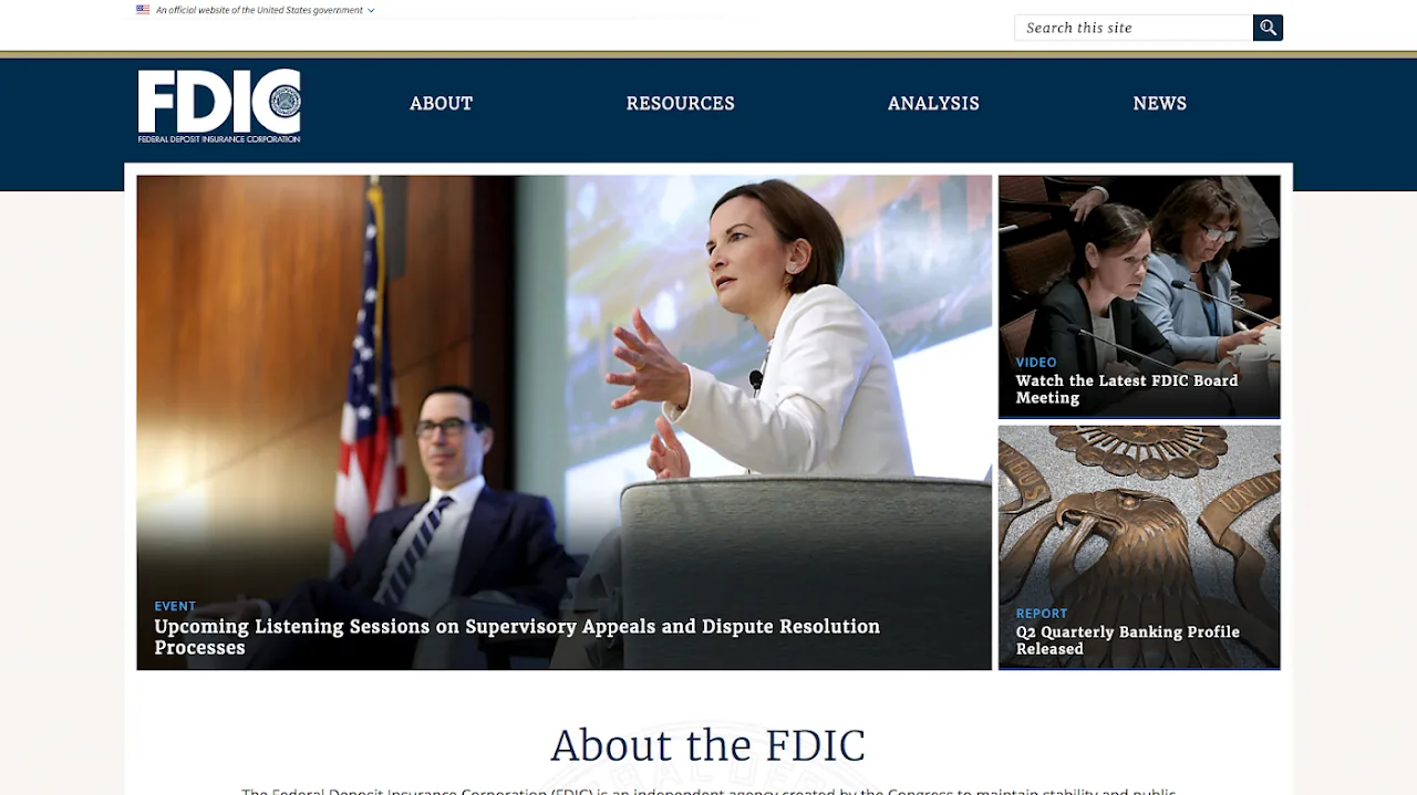 FDIC design system implementation shown in Threde’s portfolio
