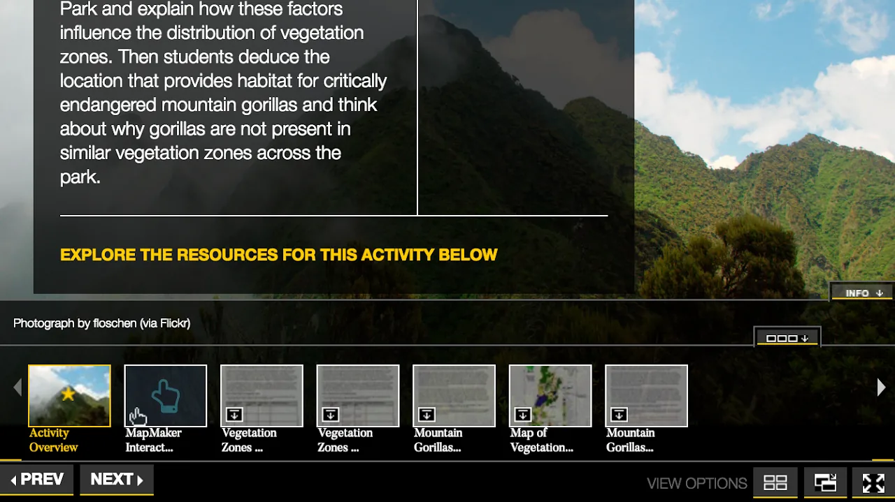 National Geographic media player project screenshot